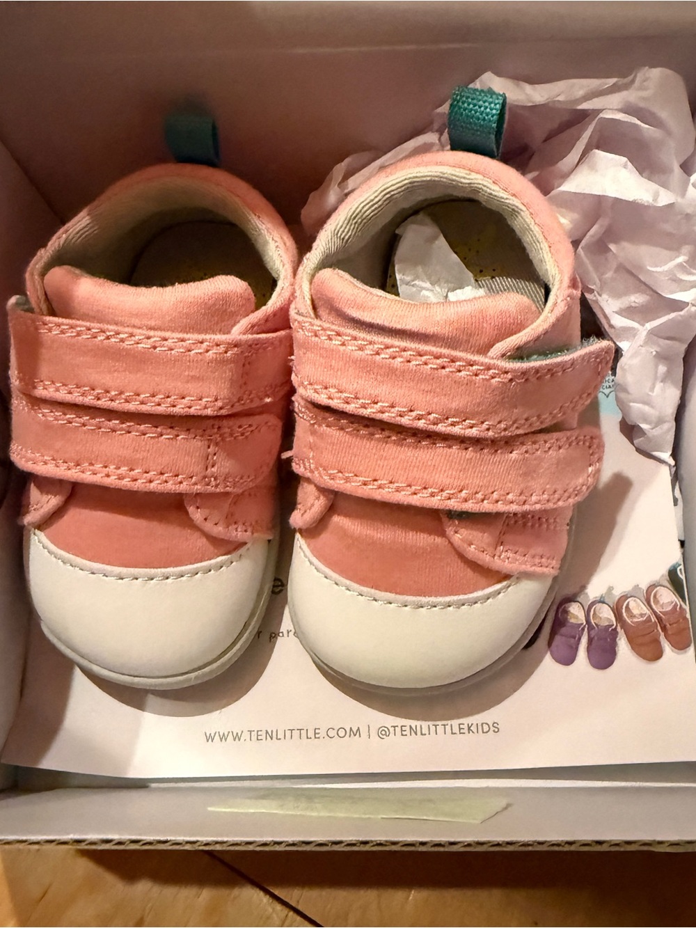 Kids Pink Velcro Canvas Sneakers